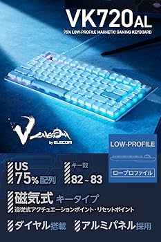 ⭐️極美品⭐️エレコム VK720AL ロープロファイル 日本語配列 KEYBOARD – VK720AL｜ELECOM GAMING｜V custom - ゲーミング